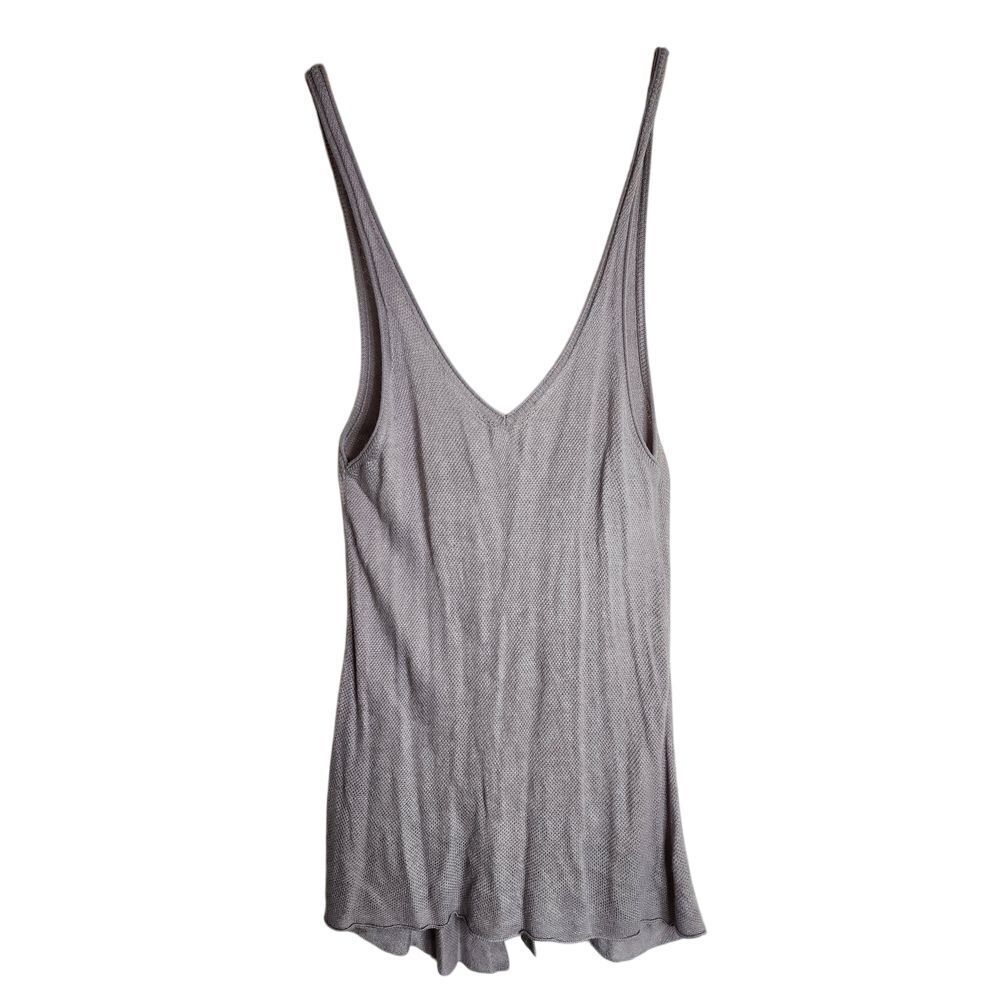 Lululemon x Taryn Toomey Knit Sweater Tank Women's 4 Heart Opener Tie Back Mauve